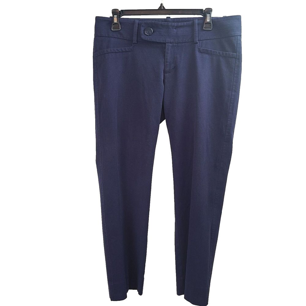 LILLY PULITZER Women's (8) Navy Blue Chino Pants with Stretch